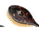 Antique Victorian Broadway & Co. (Birmingham, 1901-present) Silver And Tortoise Shell Vanity Set