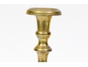 Pair Of Antique Brass Candlesticks, 18th C. 
