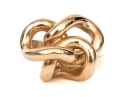 14k Yellow Gold Vintage Chunky Knot Style Ring, Size 5.25