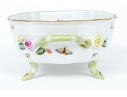 Herend Hungary Hand-Painted Porcelain Centerpiece Bowl, Rothschild Bird (RO) Pattern