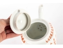 Chinese Hand-Painted Calligraphy Porcelain Teapot