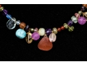 Beautiful Strand Of Assorted Faceted And Polished Multi Color Gemstones Necklace