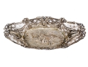Silver Pierced Oval Bowl, 5.33 Ozt. 