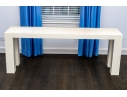 Johnathan Adler White Lacquered Console Table