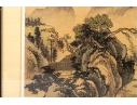 Pair Of Chinese Shan Shui Landscape Paintings On Silk
