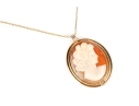 ** Lot Updated** Gold Filled Cameo Pendant Necklace