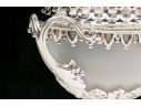 Silverplate And Glass Lidded Serving Bowl