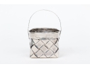 Cartier Hand- Made Sterling Silver Small Basket    1.585 Ozt. 