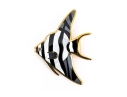 Tiffany & Co. 18k Yellow Gold Angela Cummings Stunning Inlaid Angel Fish Brooch, With Box