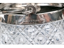 Two Antique Cut Glass And Silverplate Biscuit Jars