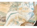 Antique Embroidery Of A Shepherdess