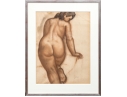R. Gen Pastel On Paper, Female Nude