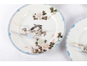 Set Of Four Hand-Painted Japanese Porcelain Plates 