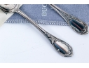 Pair Of Buccellati Monte Mario Pattern Silverplate Demitasse Spoons