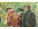 Rossiter Snyder Oil On Canvas Painting, Gathering In A Forest