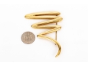 Tiffany & Co. 18k Yellow Gold Paloma Picasso Iconic Jumbo Graffiti Squiggle Brooch, With Box