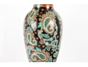 Decorative Paisley Porcelain Table Lamp With Beaded Shade