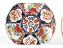 Pair Of Japanese Imari Hand-Painted Porcelain Plates