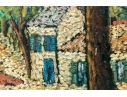 Ouy Albouy (French, 1912-1985) Oil On Canvas, Village Landscape