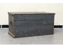 19th Century Blanket Chest With Blue Paint