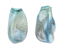 Daniel Read (American [RI], 20th C.) Pair Of Signed Art Glass Vases