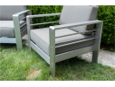 Indoor Outdoor Club Chairs With A Chic Silver Finish 