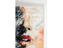 Abstract Of Womans's Face Acrylic On Canvas Painting -- Signed