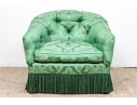 Fabulous Custom Silk Upholstered Tub Back Armchair