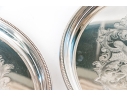 Pair Of Towle Silver Plated Serving Trays