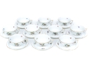 Set Of Ten Herend Hungary Hand-Painted Porcelain Tea Cups And Saucers, Rothschild Bird (RO) Pattern