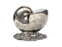 Antique English Victorian Silverplate Nautilus Spoon Warmer 