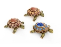 Collection Of Three Jay Strongwater Tiny Turtle Boxes