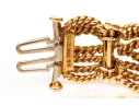 David Webb 18k Yellow Gold Stunning Vintage Diamond Set Rope Motif Bracelet, With Hidden Watch