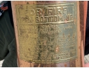 Antique Copper And Brass Keppler Bros. New York Fire Extiunguisher