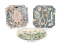 Group Of Three Decorative Enamel Porcelain Plates