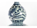 Chinese Vintage Blue And White Double Gourd Ceramic Vase