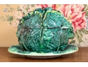 Cabbage Lidded Tureen With Underplate And Ladle