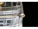 Antique Cut Crystal And Silverplate Biscuit Jar
