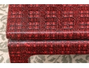 Chic Chinese Lacquered Woven Textural Cocktail Table