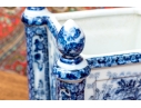 Decorative Blue And White Cachepot