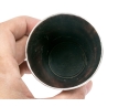 Antique English Collection Of Three Sterling Silver Mounted Carved Horn Cups