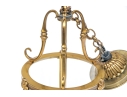 Quality Brass Three Light Cieling Mounted Chandlier