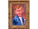 Gen Paul (French, 1895-1975) Oil On Board, Portrait Of A Boy, 1955