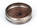 MC Hersey & Son London Sterling Silver Mounted Wine Coaster
