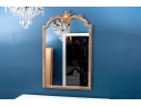Antique Carved Wood And Gesso Gilt Mirror