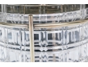 Antique Cut Crystal And Silverplate Biscuit Jar