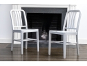Pair Of Aluminum Side Chairs