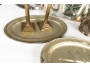 Collection Of Silver Plate And Brass Items