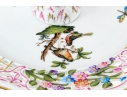 Rare, Exceptional Herend Hungary Hand-Painted Porcelain Three-Tier Server, Rothschild Bird Pattern