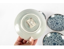 Set Of Four Japanese Blue And White Gloss Porcelain Dishes
